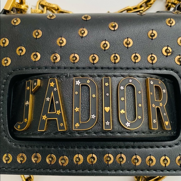 DIOR Leather Studded J'Adior Crossbody Bag / Clutch - Picture 8 of 9